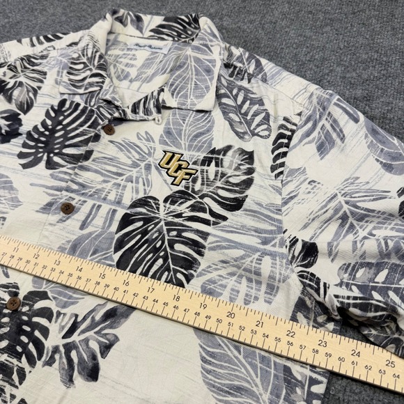 Tommy Bahama UCF Knights Hawaiian Shirt Men's Large 100% Silk Tropical Aloha - Picture 3 of 11